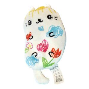 Cats Vs Pickles Mr Scribbles #249 Soft Plush Gold Series Limited Release White